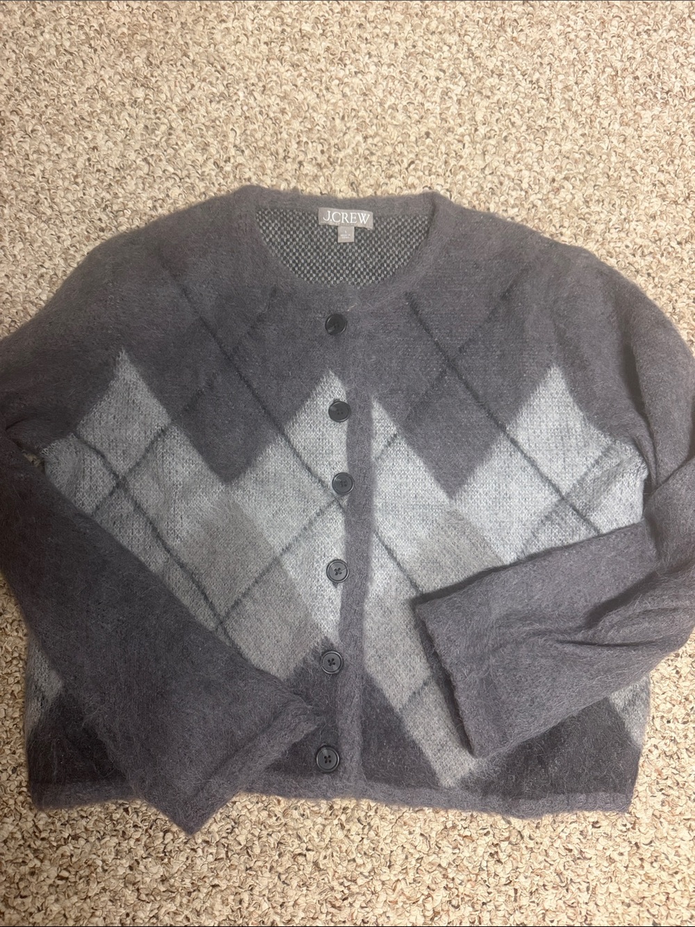 JCrew argyle sweater nwot size small